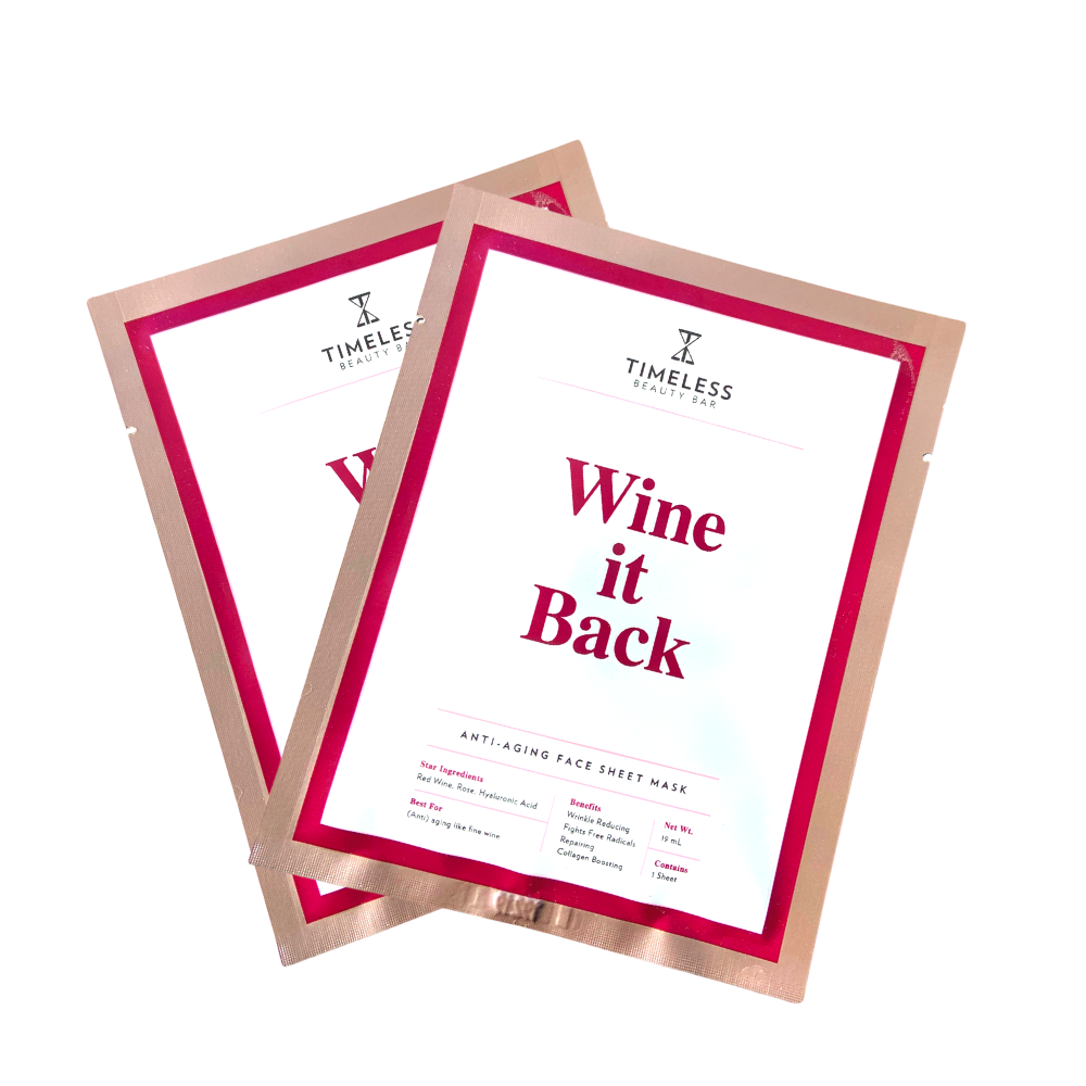 Timeless Beauty Bar Wine Down - Anti-Aging Sheet Mask - askderm