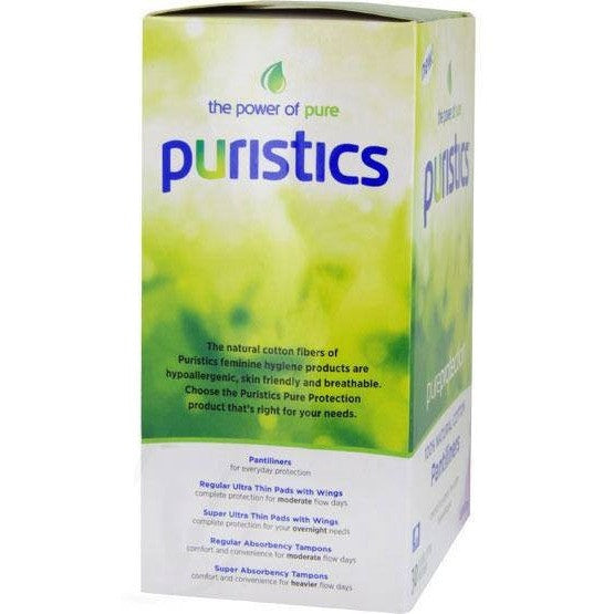 Puristics Light Days Pantiliners - 100% Natural Cotton - askderm