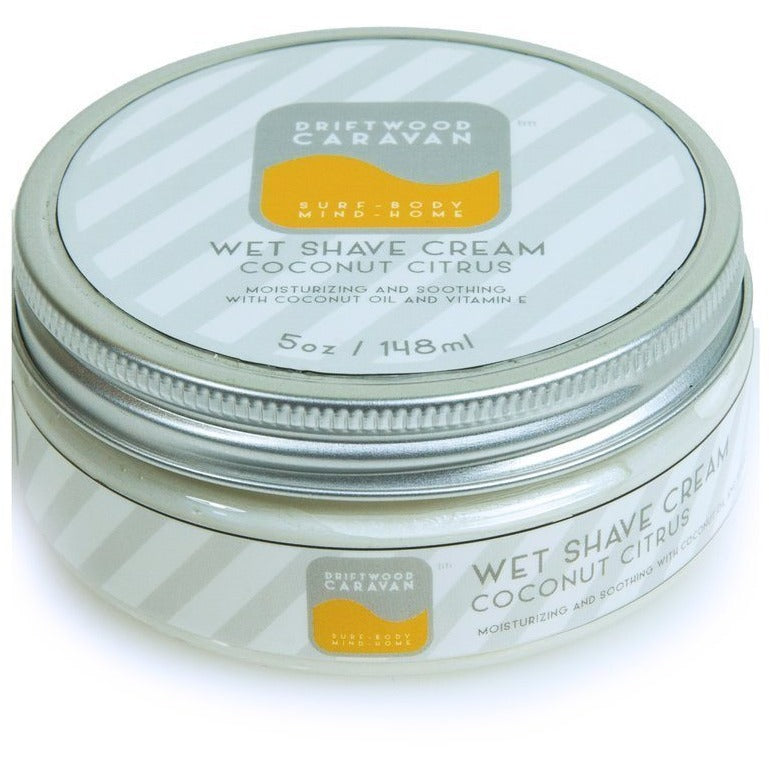 Driftwood Caravan Natural Wet Shave Cream - askderm
