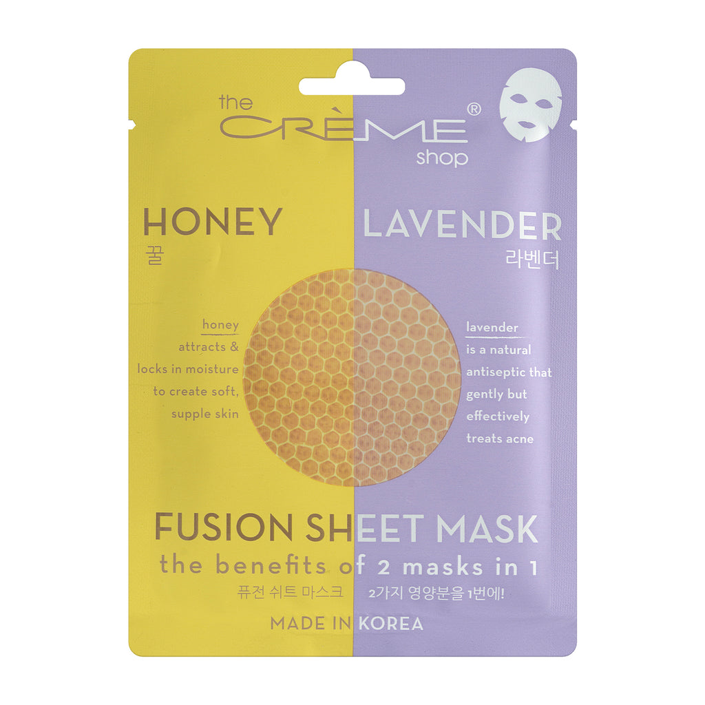 The Crème Shop 2-in-1 Fusion Essence Sheet Mask - Honey + Lavender - askderm