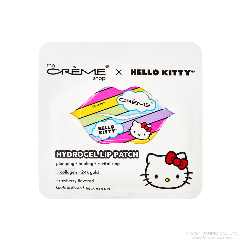 The Crème Shop x Hello Kitty - Hydrogel Lip Patch Plumping - Revitalizing - Healing Infused w/ 24 Gold + Collagen - askderm