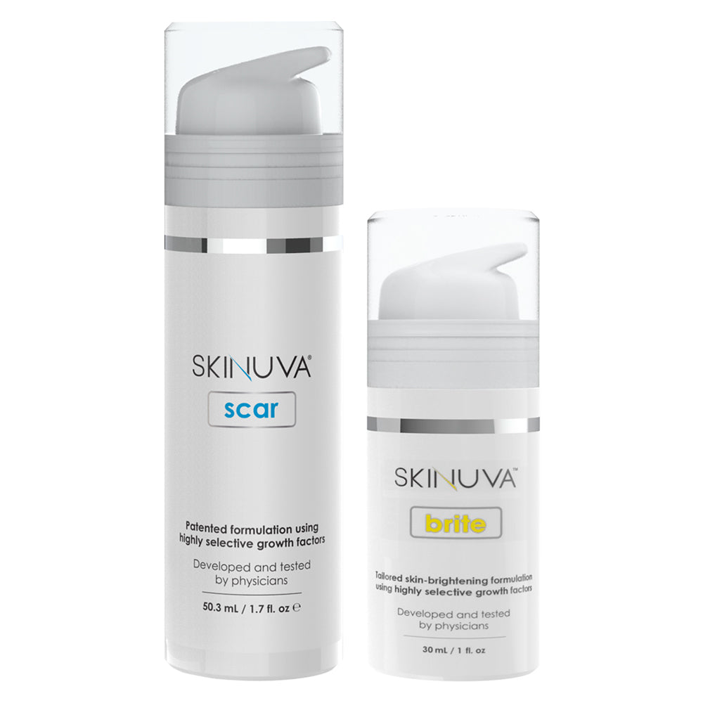 Skinuva Scar Cream (1.7 oz) + Skinuva Brite (1 oz) - askderm