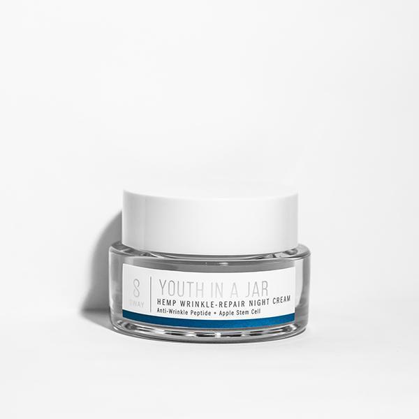 SWAY Youth in a Jar Hemp Wrinkle-Repair Night Cream with Blue Tansy - askderm