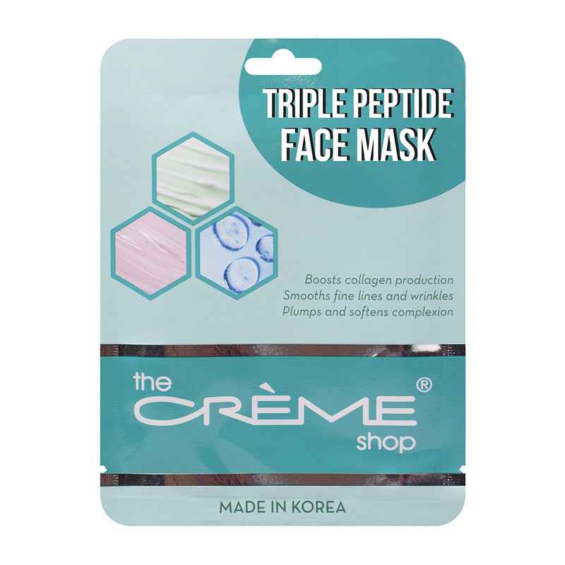 The Crème Shop Essence Sheet Mask Infused w/ Triple Peptide - askderm