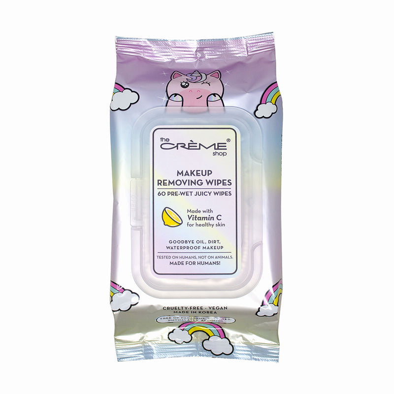 The Crème Shop Makeup Removing Wipes Unicorn Made w/ Vitamin C (for healthy skin) - askderm