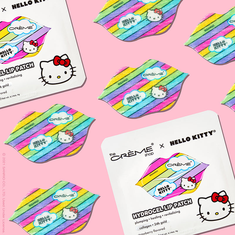 The Crème Shop x Hello Kitty - Hydrogel Lip Patch Plumping - Revitalizing - Healing Infused w/ 24 Gold + Collagen - askderm