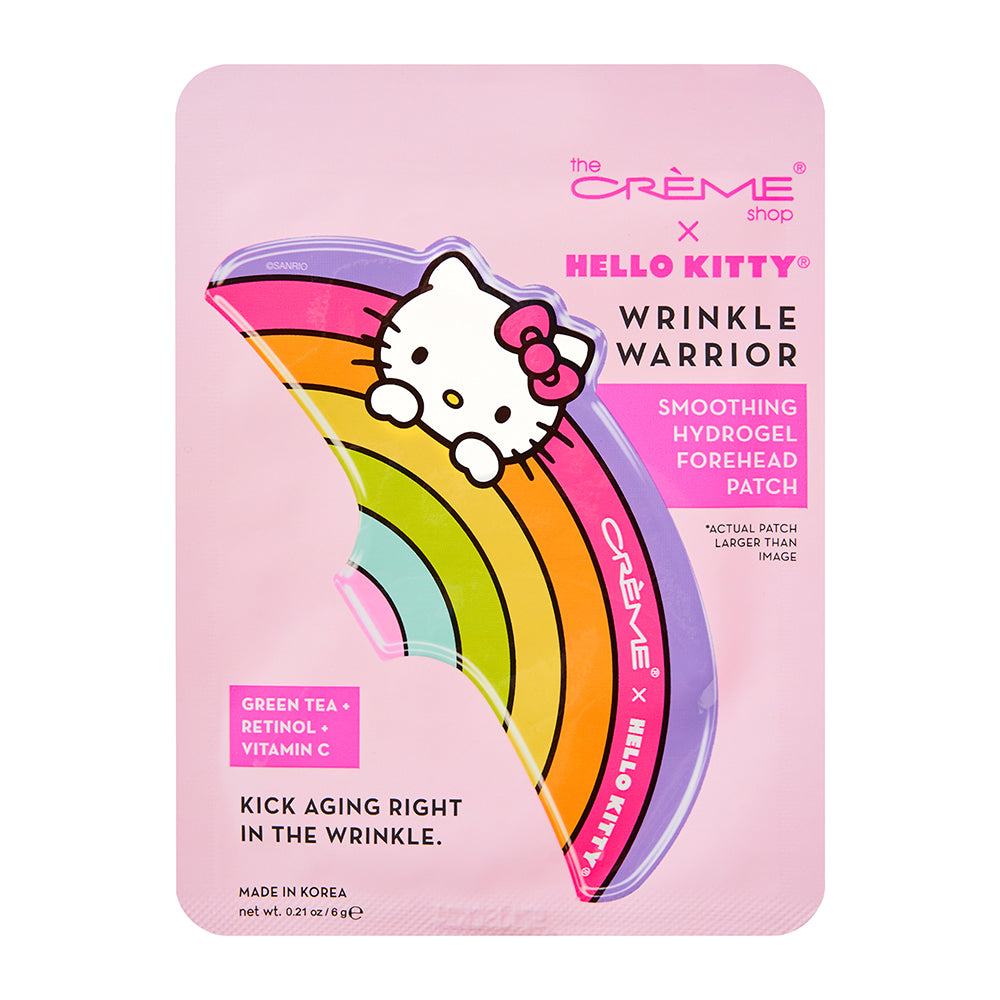 The Crème Shop x Hello Kitty - Wrinkle Warrior Smoothing Hydrogel Forehead Patch Green Tea + Retinol + Vitamin C - askderm