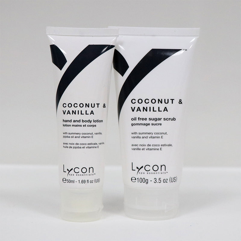 Lycon Coconut & Vanilla Sugar Scrub & Lotion Kit - askderm