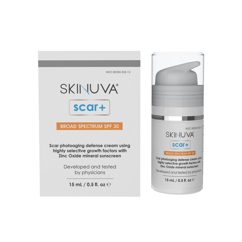 Skinuva Complete Care System + SPF: Skinuva Scar+ Cream (0.5 oz) + Skinuva Brite (1 oz) + Skinuva Bruise - askderm