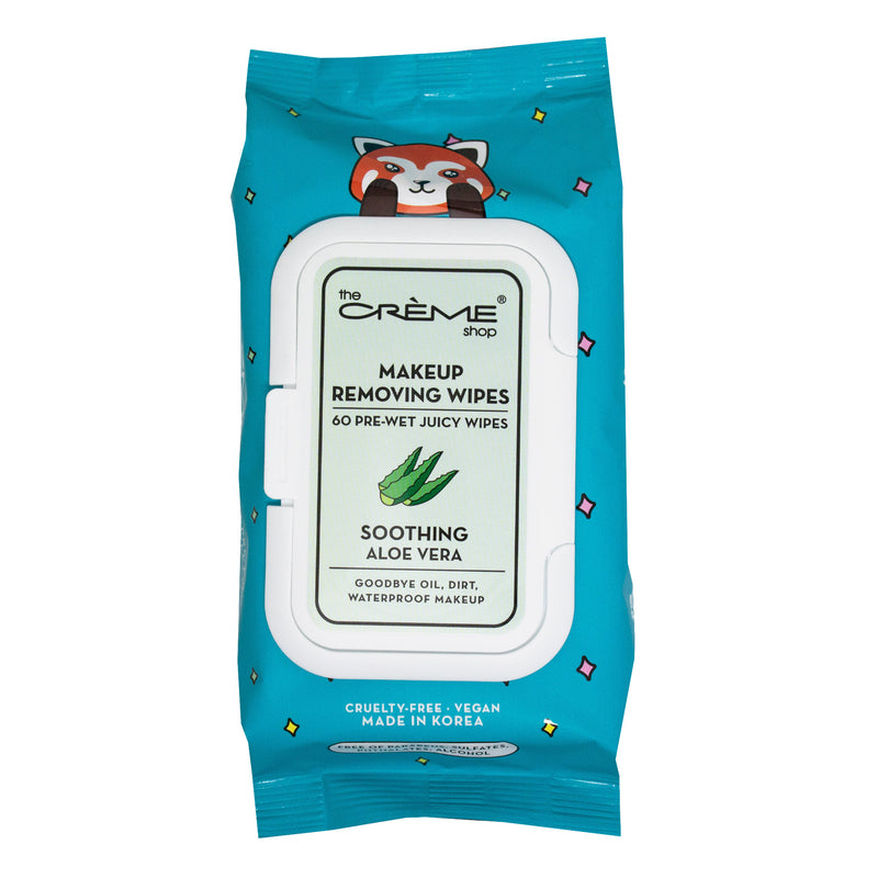 The Creme Shop Makeup Removing Wipes - Red Panda  (60 Wipes) - askderm